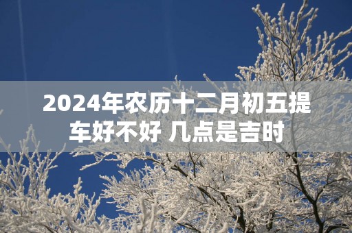2025年农历十二月初五提车好不好 几点是吉时