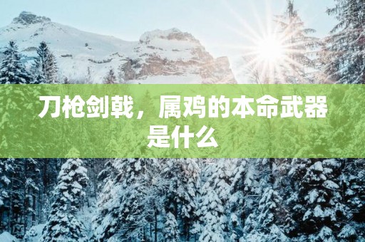 刀枪剑戟，属鸡的本命武器是什么