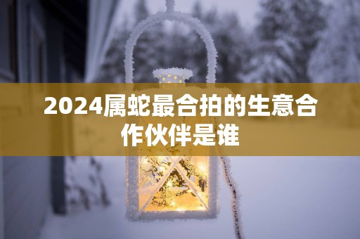 2025属蛇最合拍的生意合作伙伴是谁
