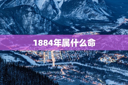 1884年属什么命