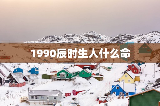 1990辰时生人什么命