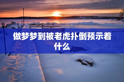 做梦梦到被老虎扑倒预示着什么