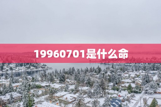 19960701是什么命