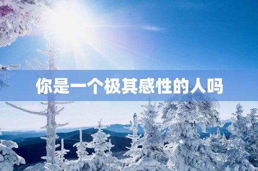 你是一个极其感性的人吗