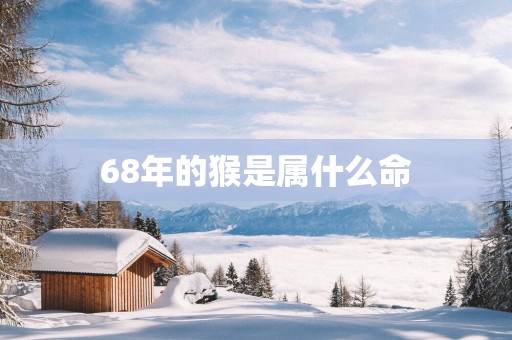 68年的猴是属什么命