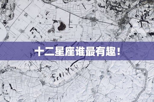 十二星座谁最有趣！