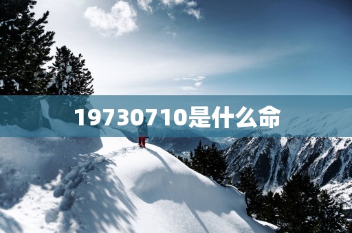 19730710是什么命