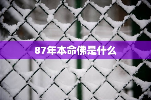 87年本命佛是什么