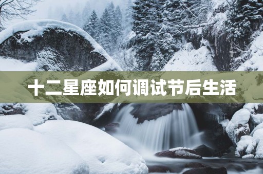 十二星座如何调试节后生活
