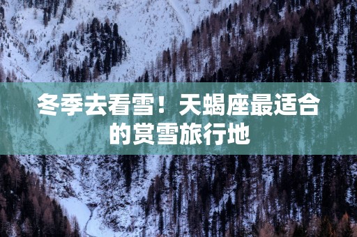 冬季去看雪！天蝎座最适合的赏雪旅行地