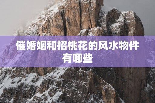 催婚姻和招桃花的风水物件有哪些