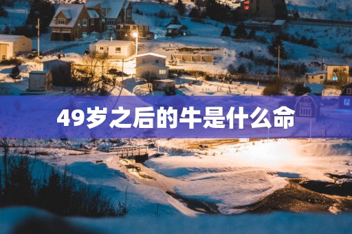 49岁之后的牛是什么命