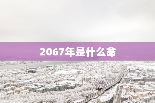 2067年是什么命