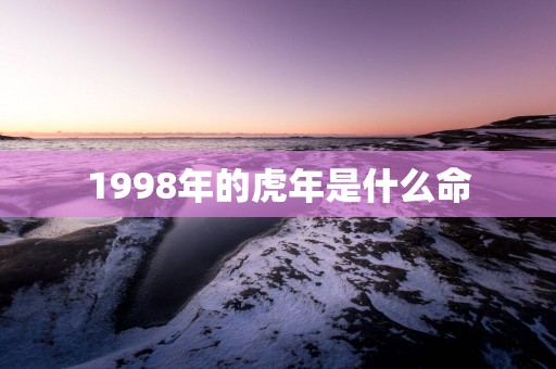 1998年的蛇年是什么命