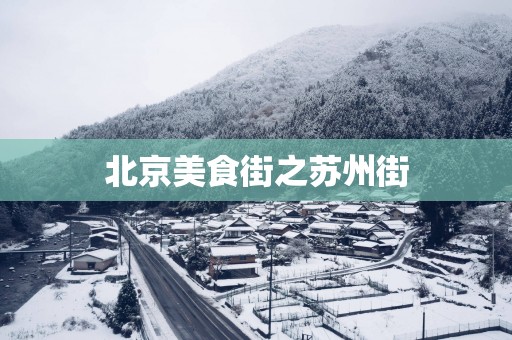 北京美食街之苏州街