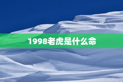 1998老虎是什么命