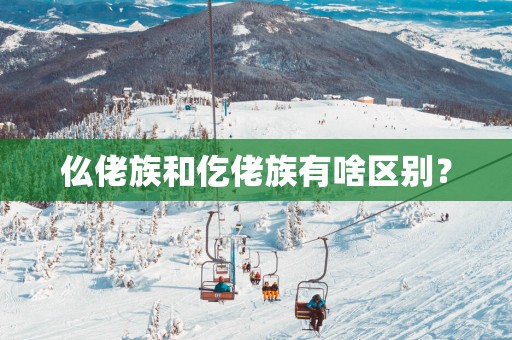 仫佬族和仡佬族有啥区别？