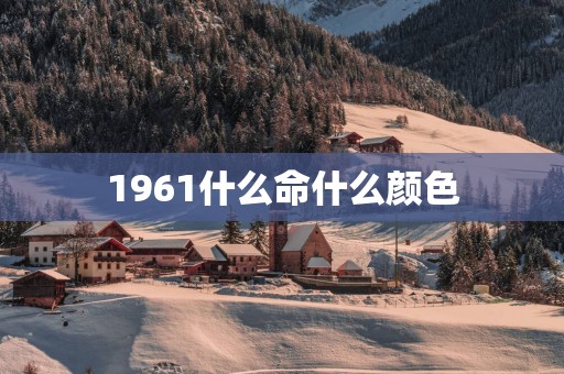 1961什么命什么颜色