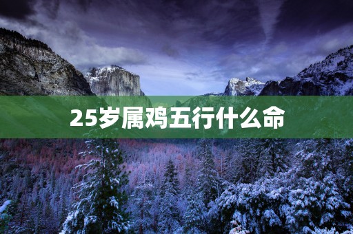 25岁属鸡五行什么命