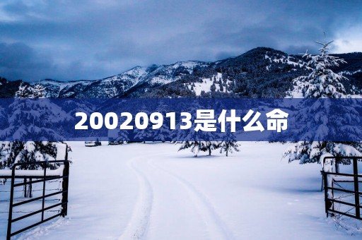 20020913是什么命