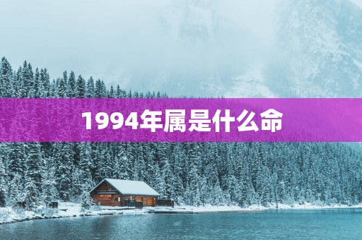 1994年属是什么命