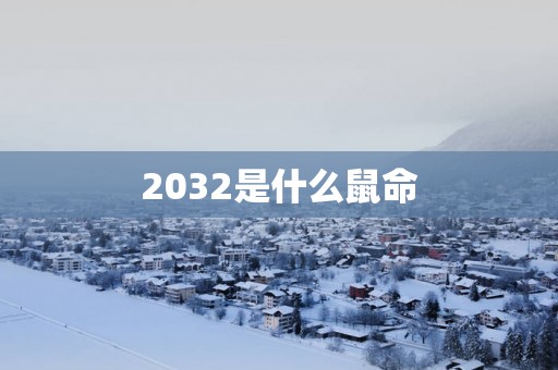 2032是什么鼠命