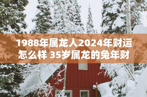 1988年属龙人2025年财运怎么样 35岁属龙的蛇年财气好吗