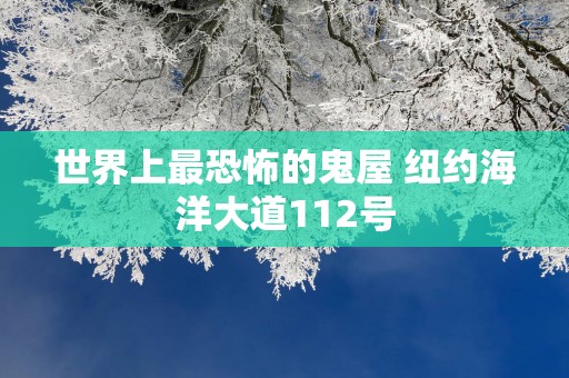世界上最恐怖的鬼屋 纽约海洋大道112号