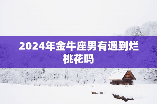 2025年金牛座男有遇到烂桃花吗
