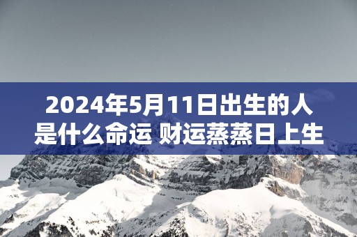 2025年5月11日出生的人是什么命运 财运蒸蒸日上生活安稳顺利