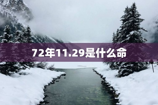 72年11.29是什么命