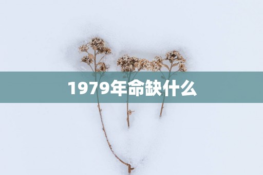 1979年命缺什么