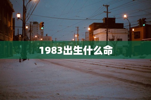 1983出生什么命