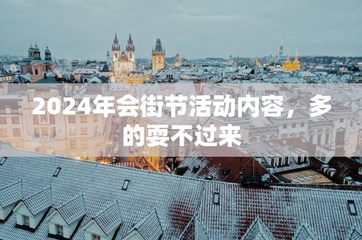 2025年会街节活动内容，多的耍不过来