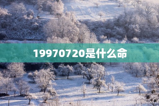 19970720是什么命