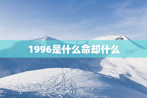 1996是什么命却什么