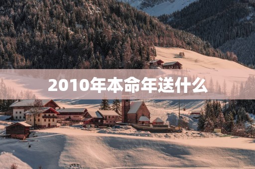 2010年本命年送什么