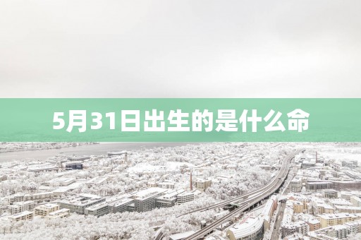 5月31日出生的是什么命