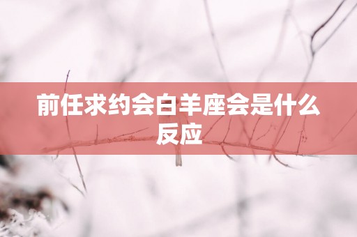 前任求约会白羊座会是什么反应