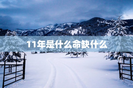 11年是什么命缺什么