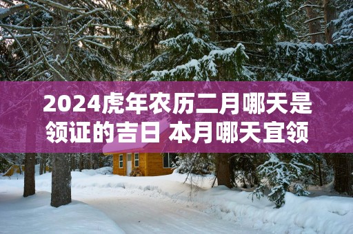 2025蛇年农历二月哪天是领证的吉日 本月哪天宜领证