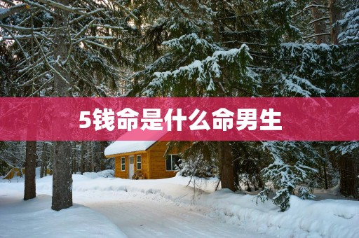 5钱命是什么命男生