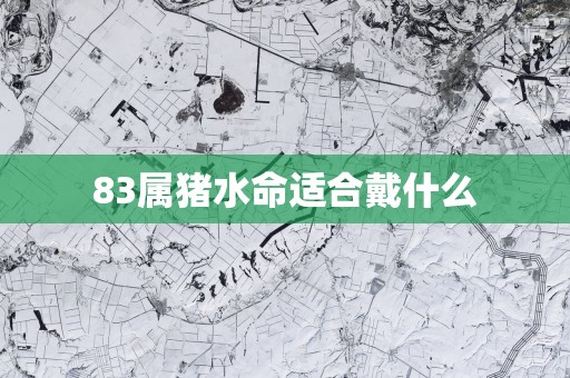 83属猪水命适合戴什么