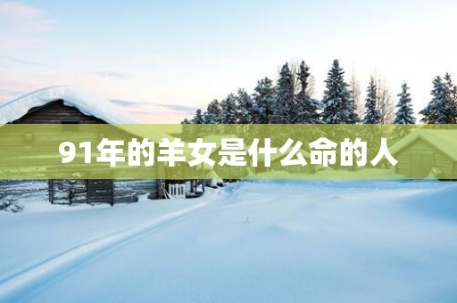 91年的羊女是什么命的人