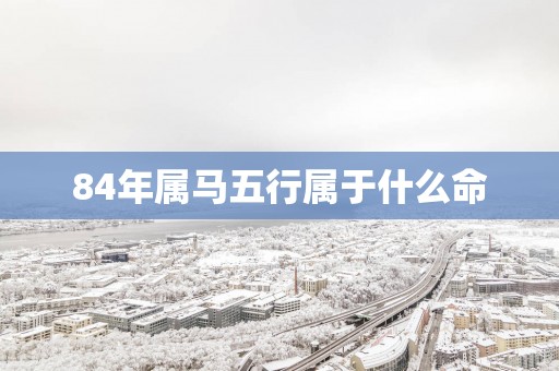 84年属马五行属于什么命