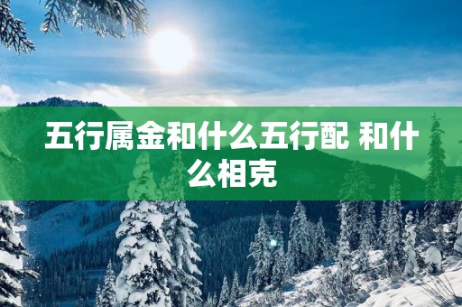 五行属金和什么五行配 和什么相克
