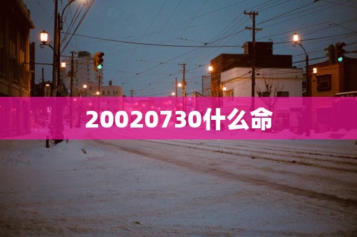 20020730什么命