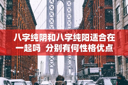八字纯阴和八字纯阳适合在一起吗  分别有何性格优点