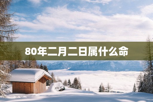 80年二月二日属什么命