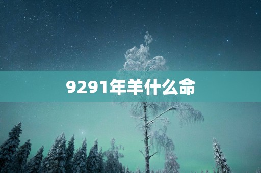 9291年羊什么命